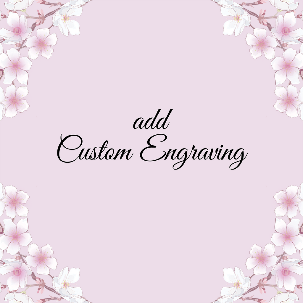 Laser Engraving | Add On Service for Jewelry Personalization