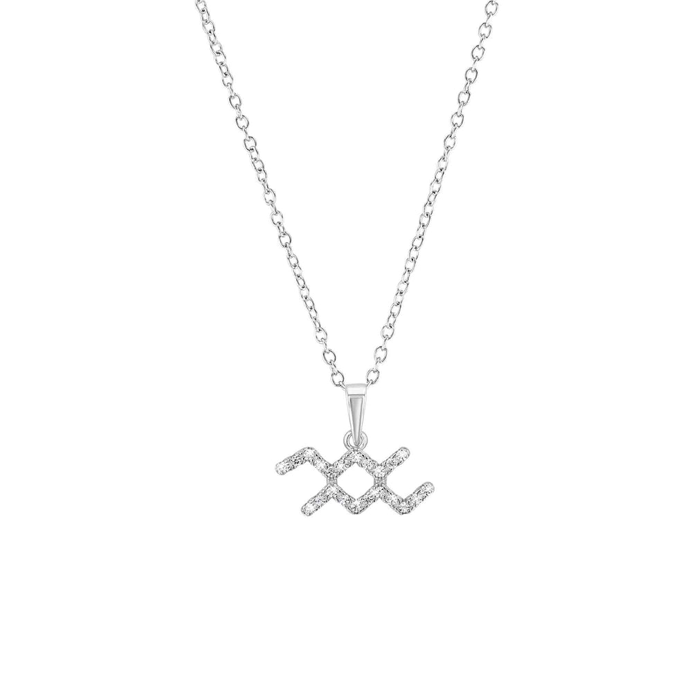 Sterling Silver Zodiac Necklace - Choose Your Star Sign