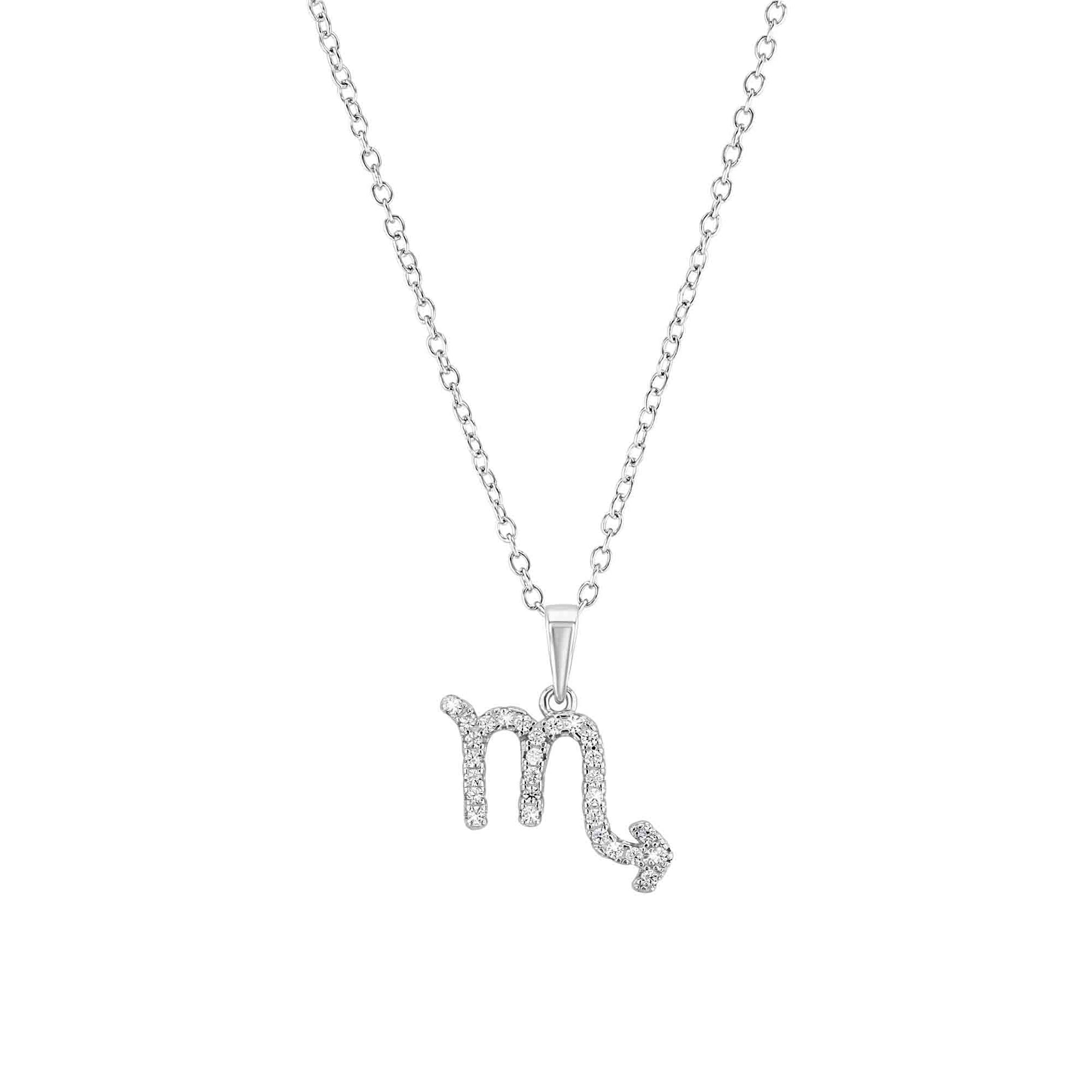 Sterling Silver Zodiac Necklace - Choose Your Star Sign