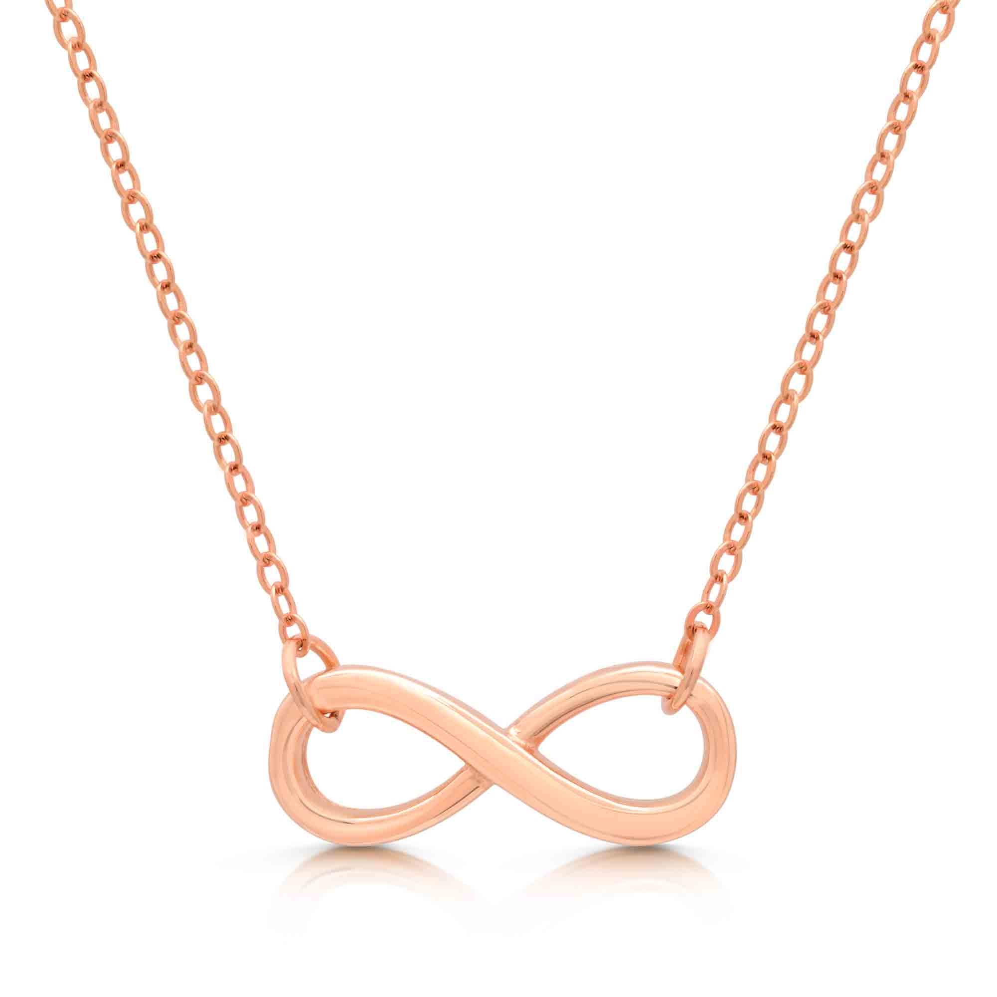 Sterling Silver Best Friend Infinity Necklace Friendship Gift for Women - Choose Style
