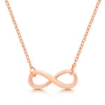 Sterling Silver Best Friend Infinity Necklace Friendship Gift for Women - Choose Style