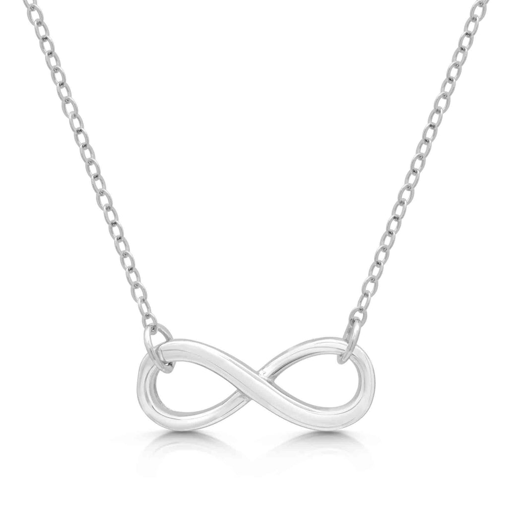 Sterling Silver Best Friend Infinity Necklace Friendship Gift for Women - Choose Style