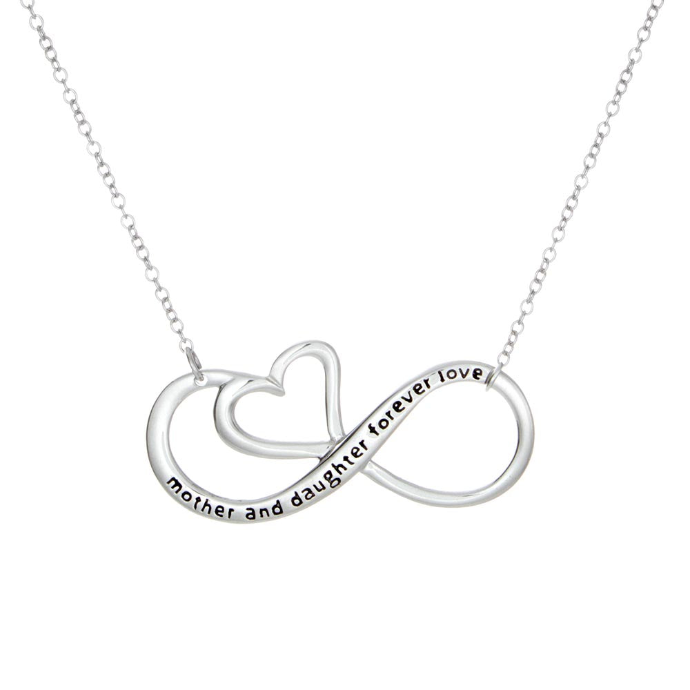 Daughter Infinity Heart Necklace 925 Sterling Silver Personalised Jewellery  Gift for Daughter